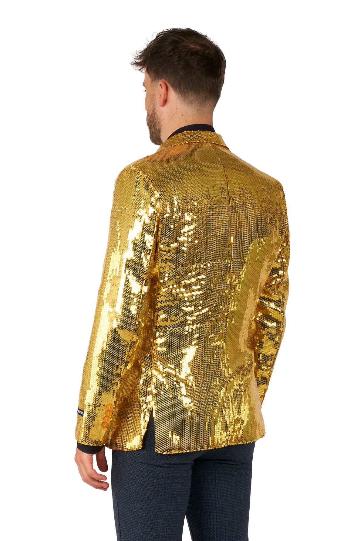 Costume Adult Suitmeister Blazer Gold Sequins