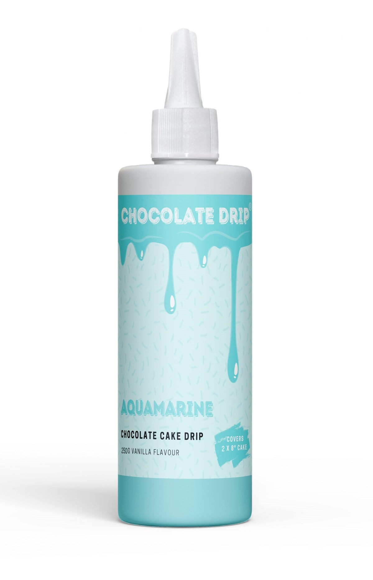 Chocolate Drip Aquamarine Blue/Green 250g Cake Decorating (Vanilla Flavour)