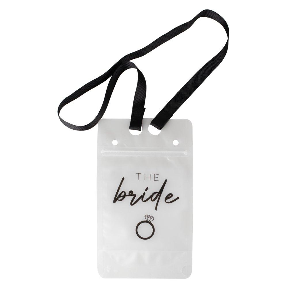 The Bride Hen Weekend/Night Party Drink Pouch With Straw & Lanyard