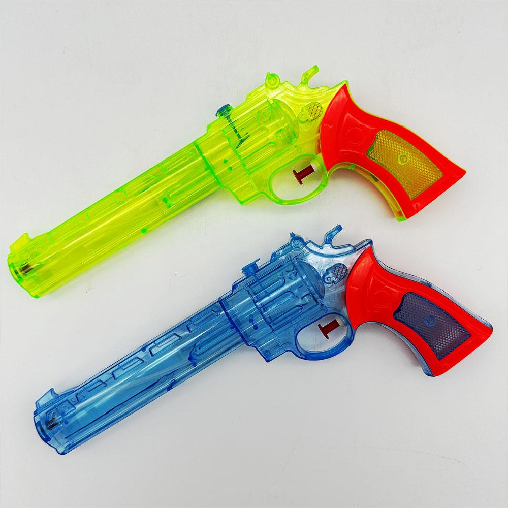 Water Gun/Pistol Transparent 28cm Each (Assorted Colours Sent When Ordered)