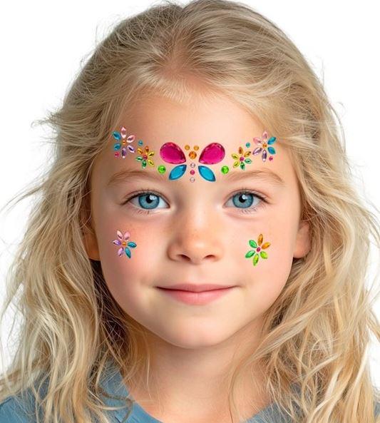 Face Jewels Insect Butterfly Adhesive Costume Accessory