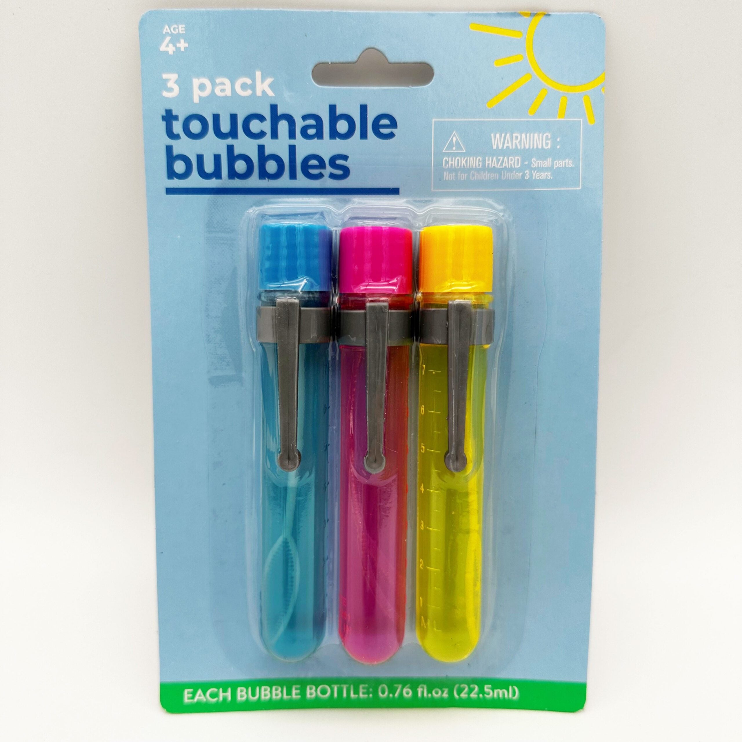 Novelty Toy Touchable Bubbles Pk/3