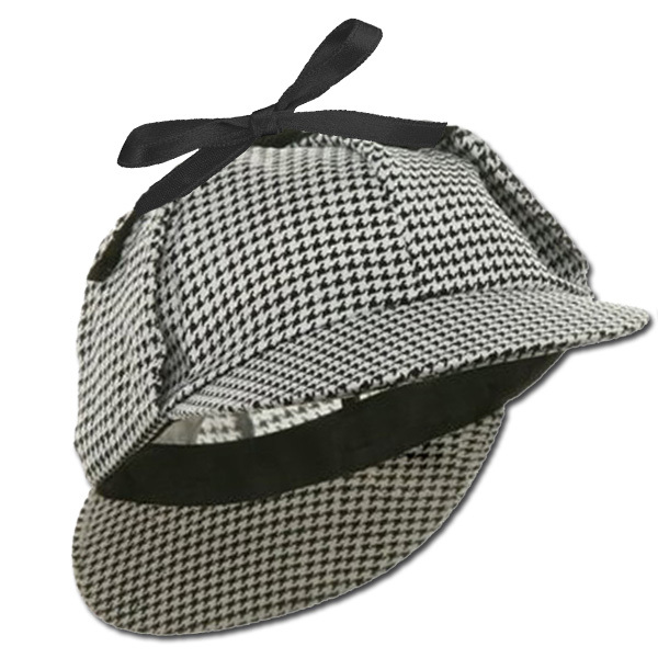 Cap/Hat Great Detective Sherlock Victorian Era 1900s Costume Accessory