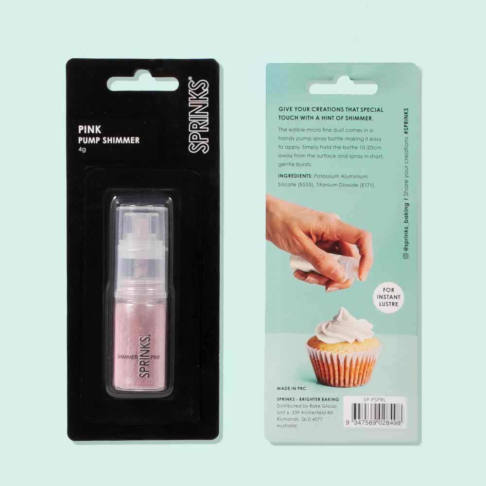 Cake Decorating Pump Shimmer Light Pink Micro Lustre Dust 4g