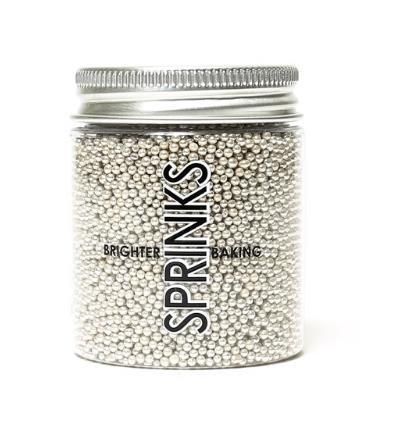 Cachous Silver 2mm 75g Sprinks