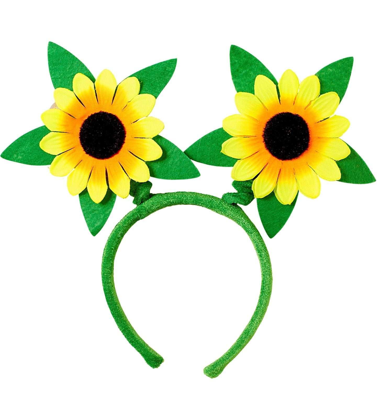 Sunflower Flower Headband 1960s Hippie