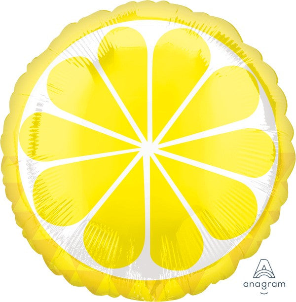Balloon Foil 45cm Fruit Lemon Slice - Last Chance Buy