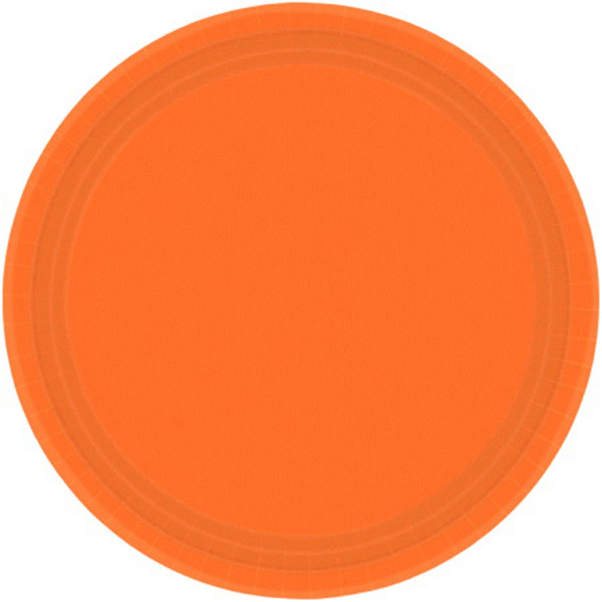 Paper Plates 23cm Orange Round 20 Pack FSC