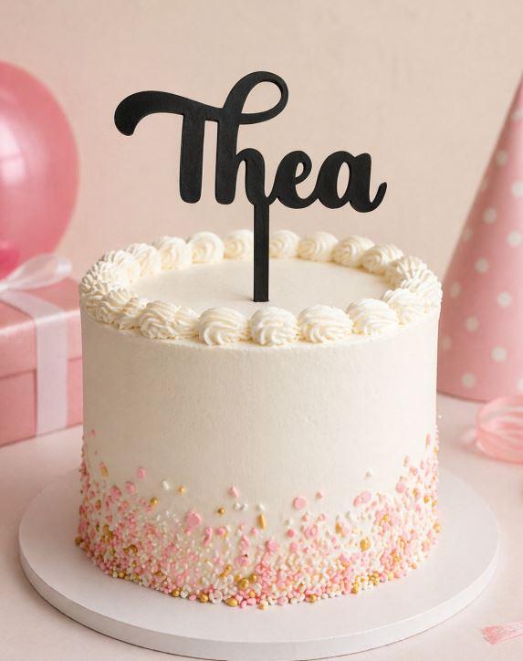 Customised 3D Print Cake Topper 15cm 1 colour