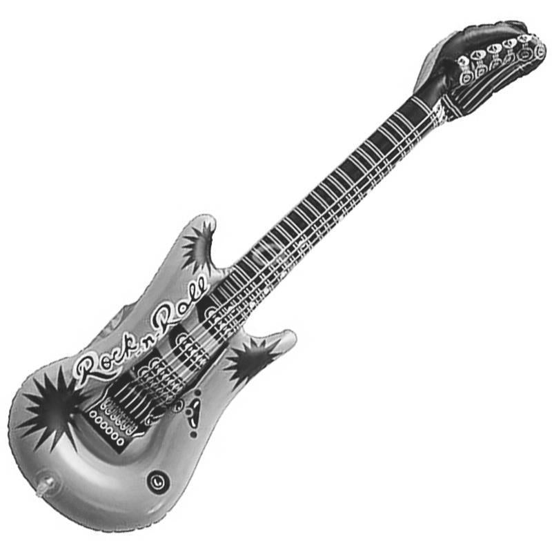 Inflatable Air Guitar Silver 100cm