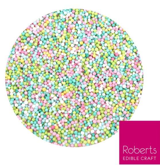 Edible Sprinkles Pink Fizz Mix 60g Roberts