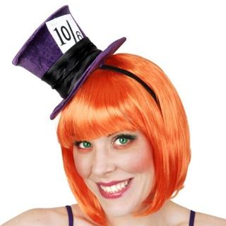Mini Mad Hatter10/6 Purple Top Hat Costume Accessory