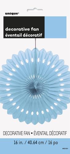 Fan Decorative Powder Blue 40cm- Discontinued Line Last Chance To Buy