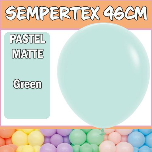 Balloons 46cm Pastel Matte Green Pk 25