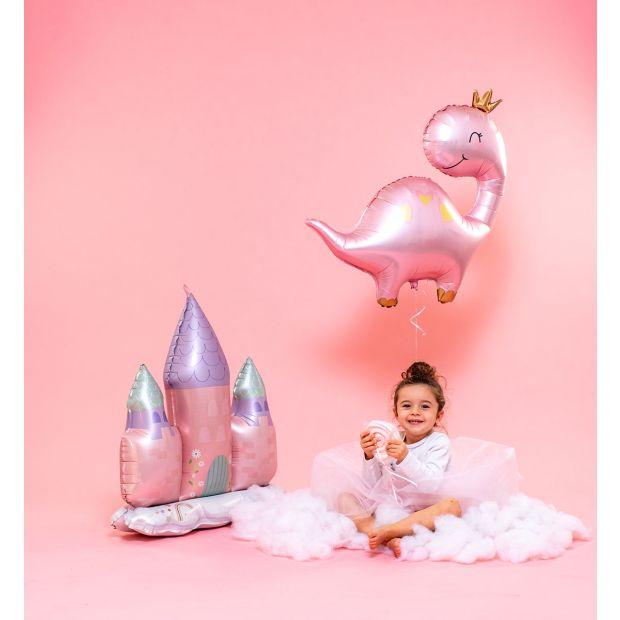 Balloon Foil Supershape Pink Dinosaur 69cm
