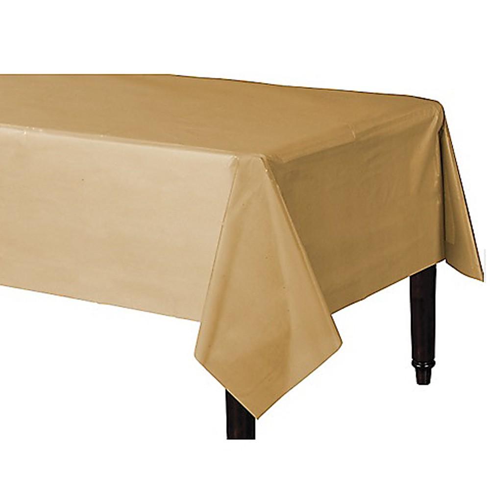 Tablecover Plastic Rectangle Gold
