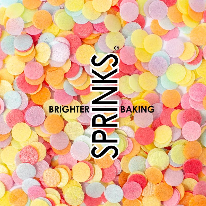 Edible Wafer Decorations Multi Rainbow Coloured Confetti Cake/Cupcake 9g