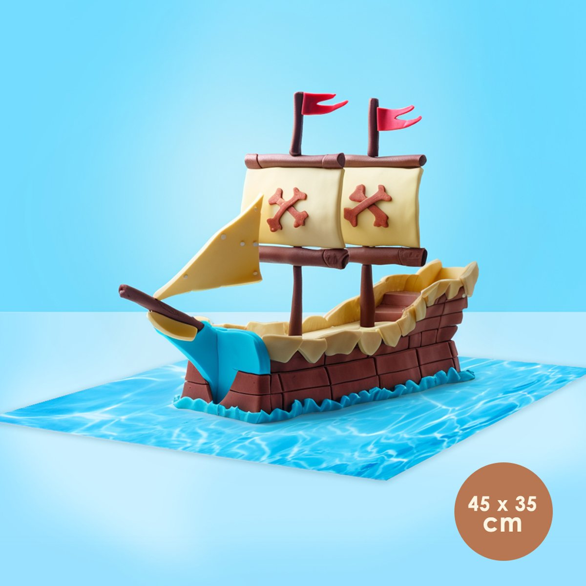 Cake Board MDF Food Presentation Rectangle Water/Pool 45cm x 35cm