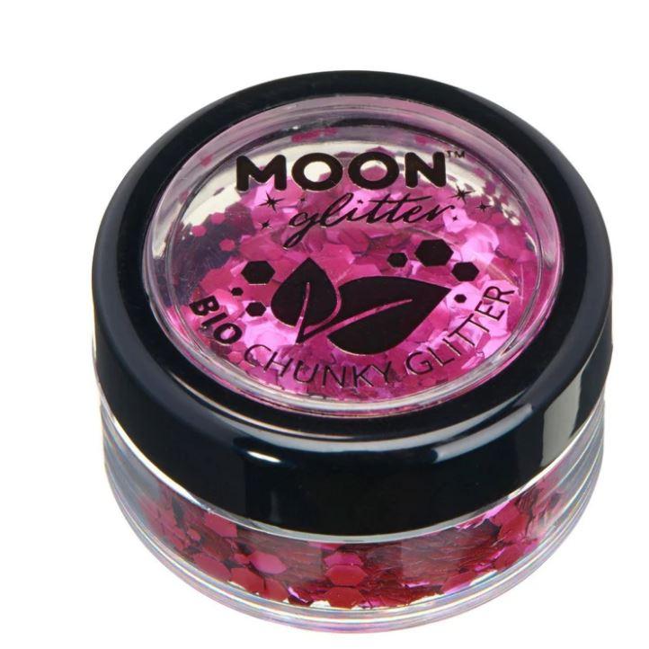 Chunky Glitter Biodegradable Pink Moon Glitter Moon Cosmetics