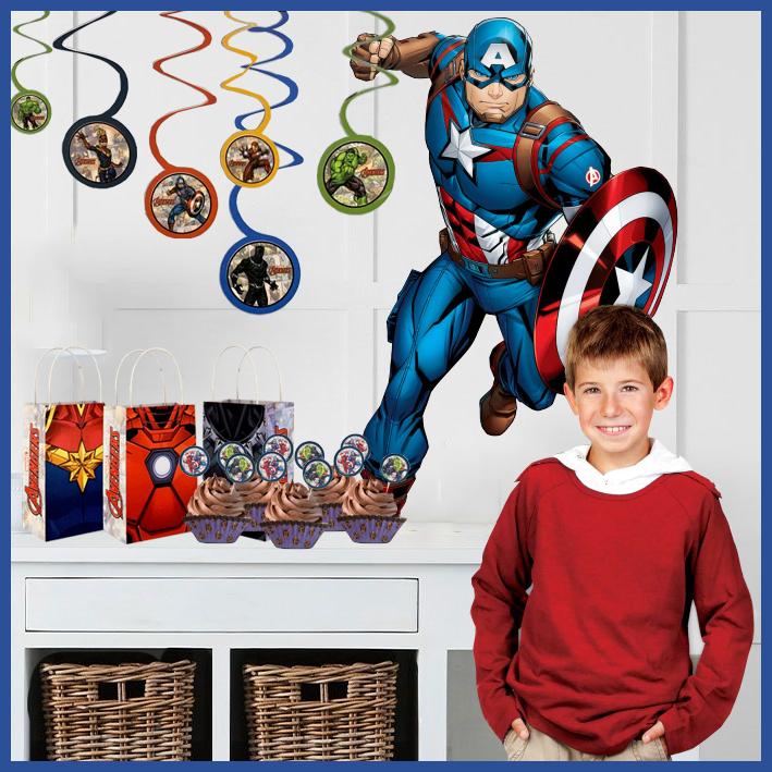 Avengers Powers Unite Cupcake Cases & Pick Set 48 Pieces