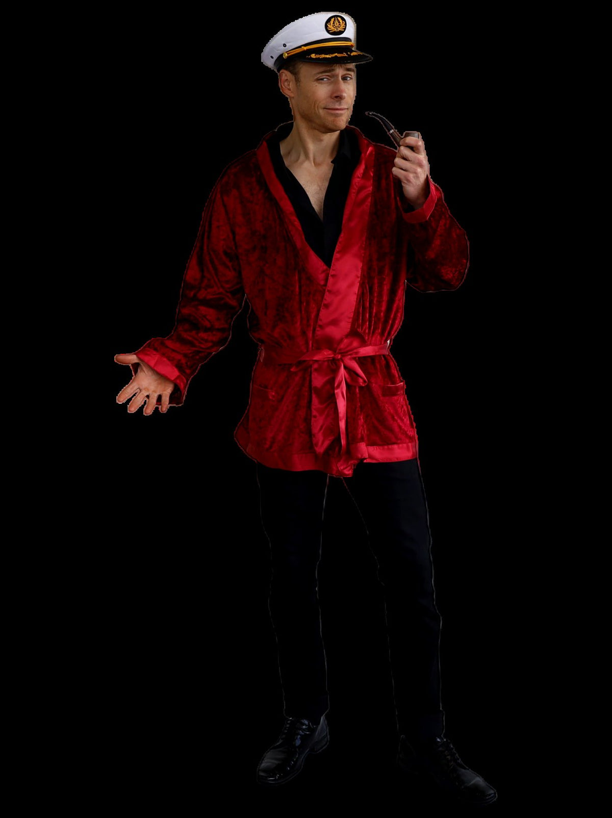 Costume Adult The Heff Smoking Jacket 1960s