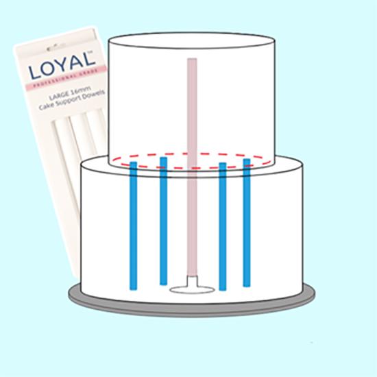 Cake Support Dowels Heavy Duty Large Pk/5 (16mm x 300mm)