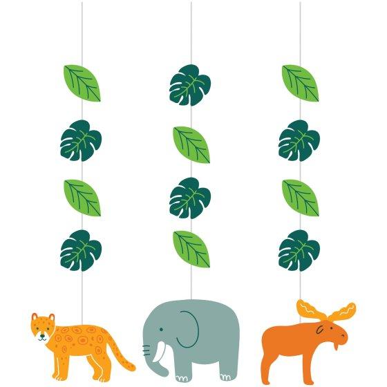 World Adventure Hanging Decorations 1st Birthday Pk/3