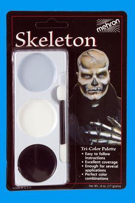 Make Up Skeleton Tri Colour Mehron