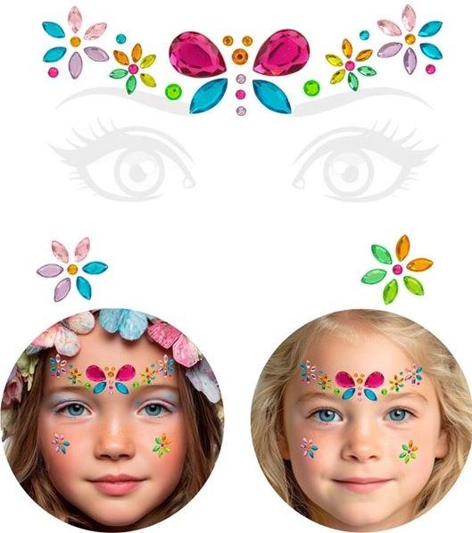 Face Jewels Insect Butterfly Adhesive Costume Accessory