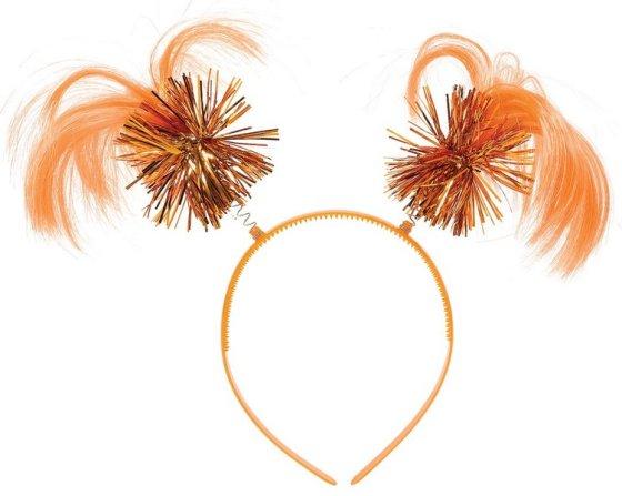 Orange Team Spirit Headbopper/Headband Ponytail