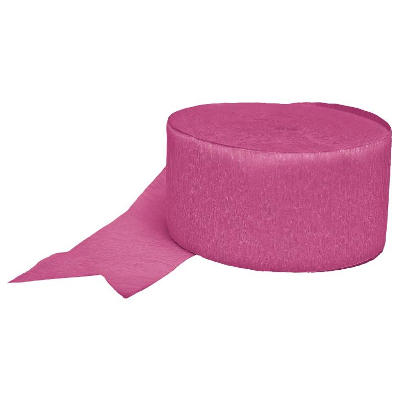 Crepe Streamer Magenta Hot Pink 25mm X24m
