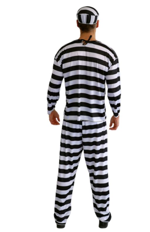 Costume Adult Male Convict Prisoner