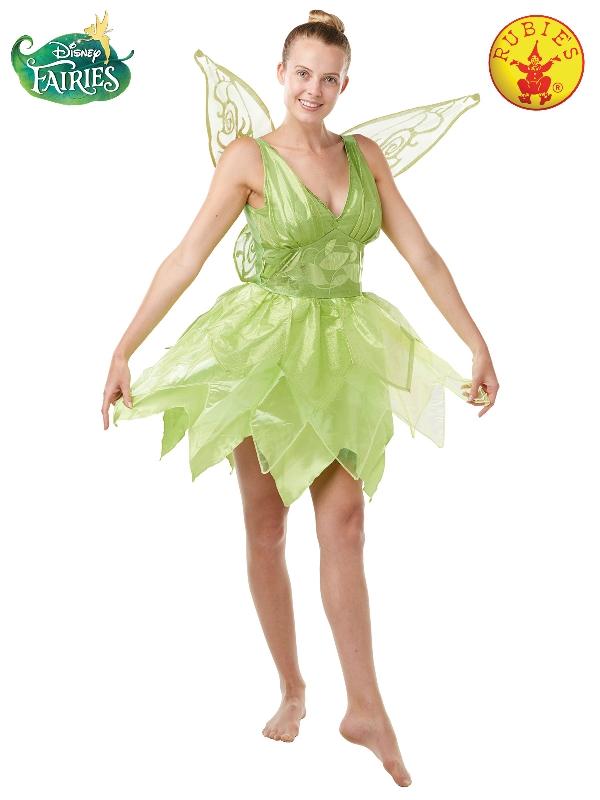 Costume Adult Tinkerbell Fairy Dress & Wings Large