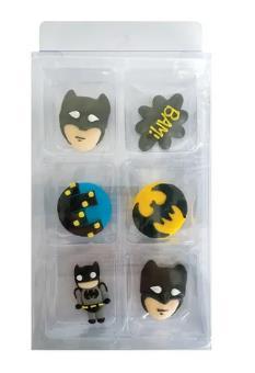 Edible Icing Decorations Batman Pk/6