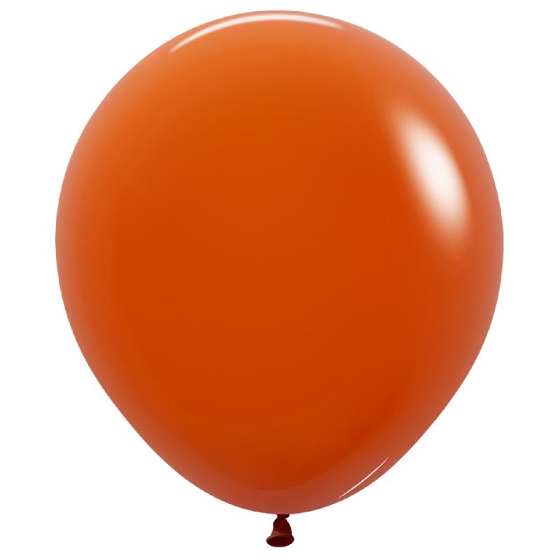 Balloons 46cm Fashion Sunset Orange Sempertex Pk 25