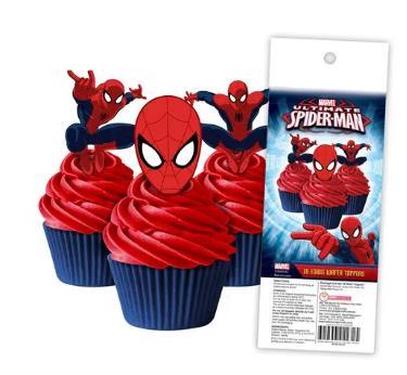 Edible Icing Wafer Topper Spiderman Pk/16