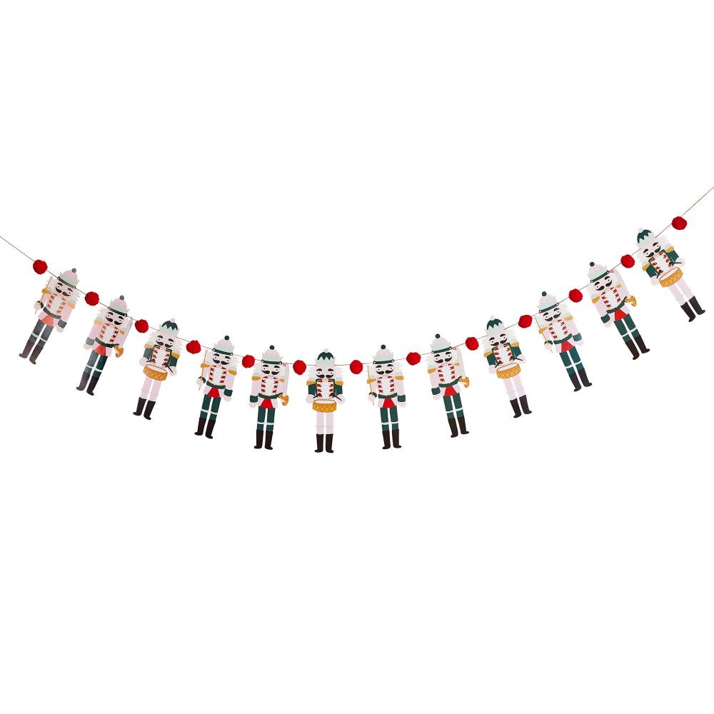 Banner Christmas Nutcracker Pom Pom 2m Long