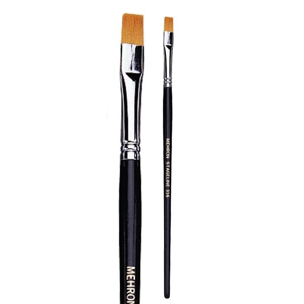 Make Up/Face Paint Brush 1/4 Inch Flat End Deluxe Stageline 316