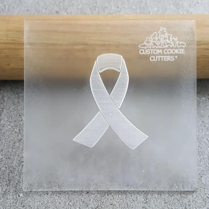 Pink Ribbon Cookie/Biscuit Debosser Cutter