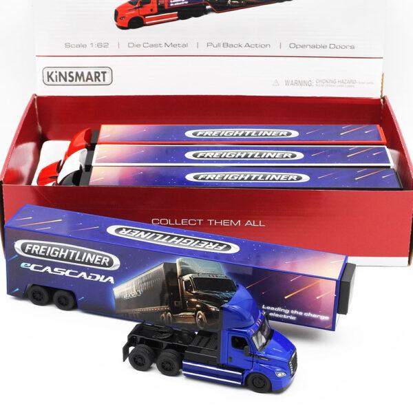 Novelty Toy Truck Semitrailer Die Cast with Container 33cm Each