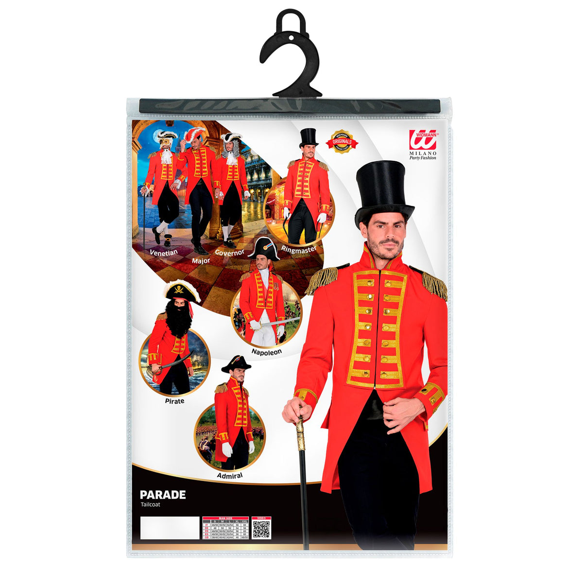 Costume Adult Parade Coat Red