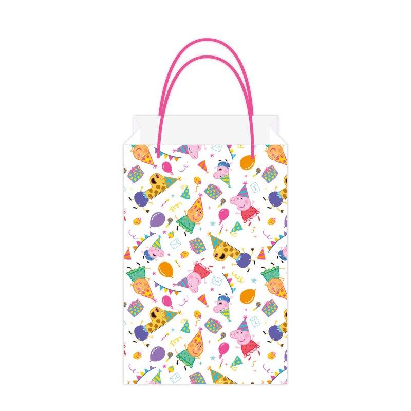 Peppa Pig Loot Bags Paper Kraft Pk/8