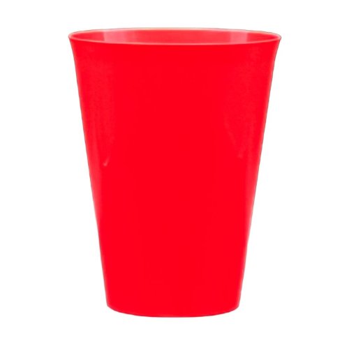 Cups Red Reusable Plastic 285ml Pk 20