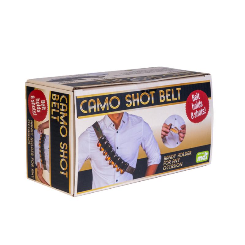 Drinking Game Holder Camo Shot Belt