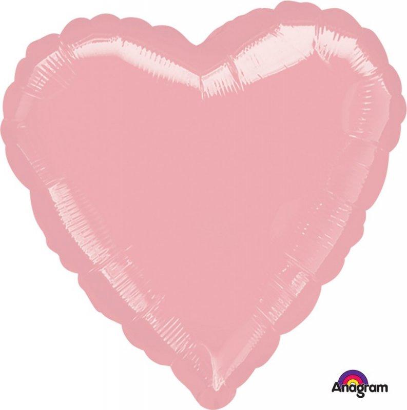 Balloon Foil 45cm Heart Light Pink