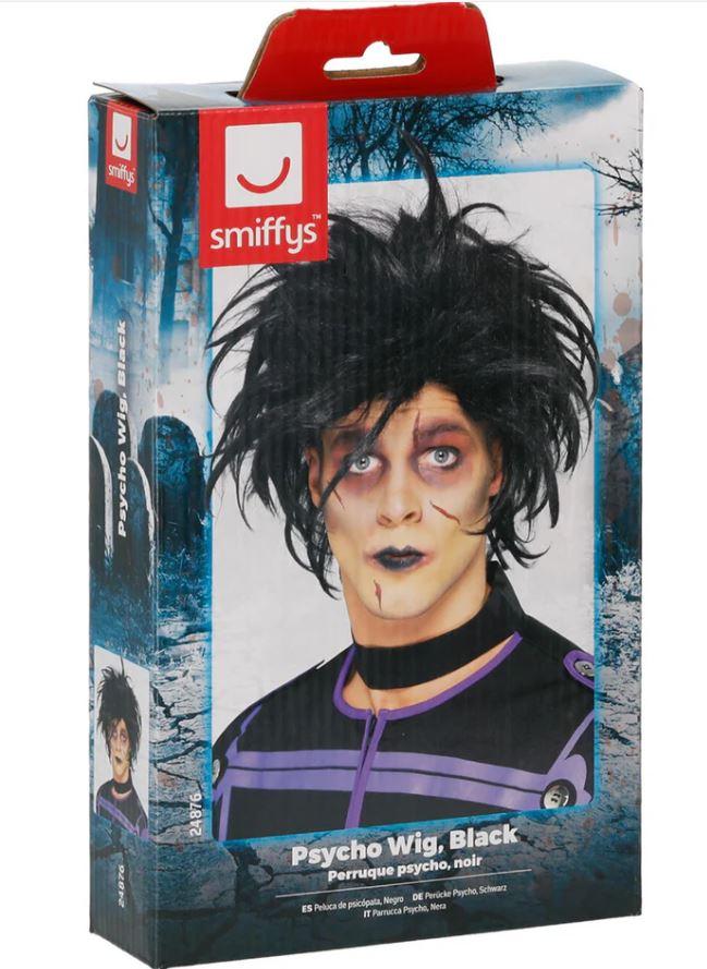 Wig Psycho Black Messy