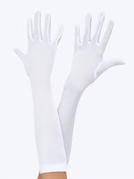 Gloves Long White 45cm Costume Accessory