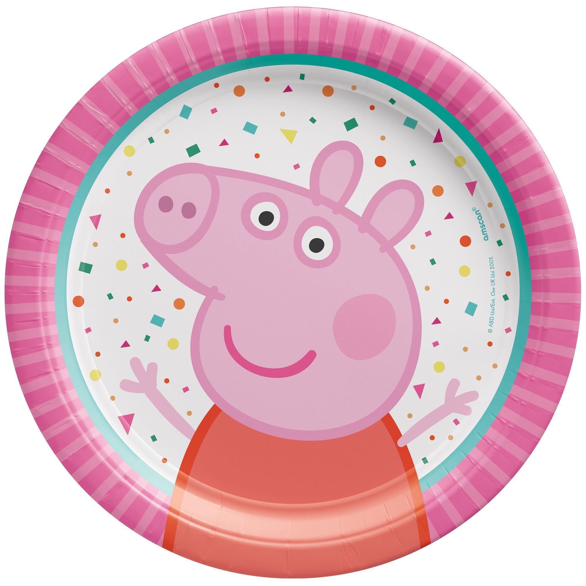 Peppa Pig Confetti Plate 17cm Pk/8