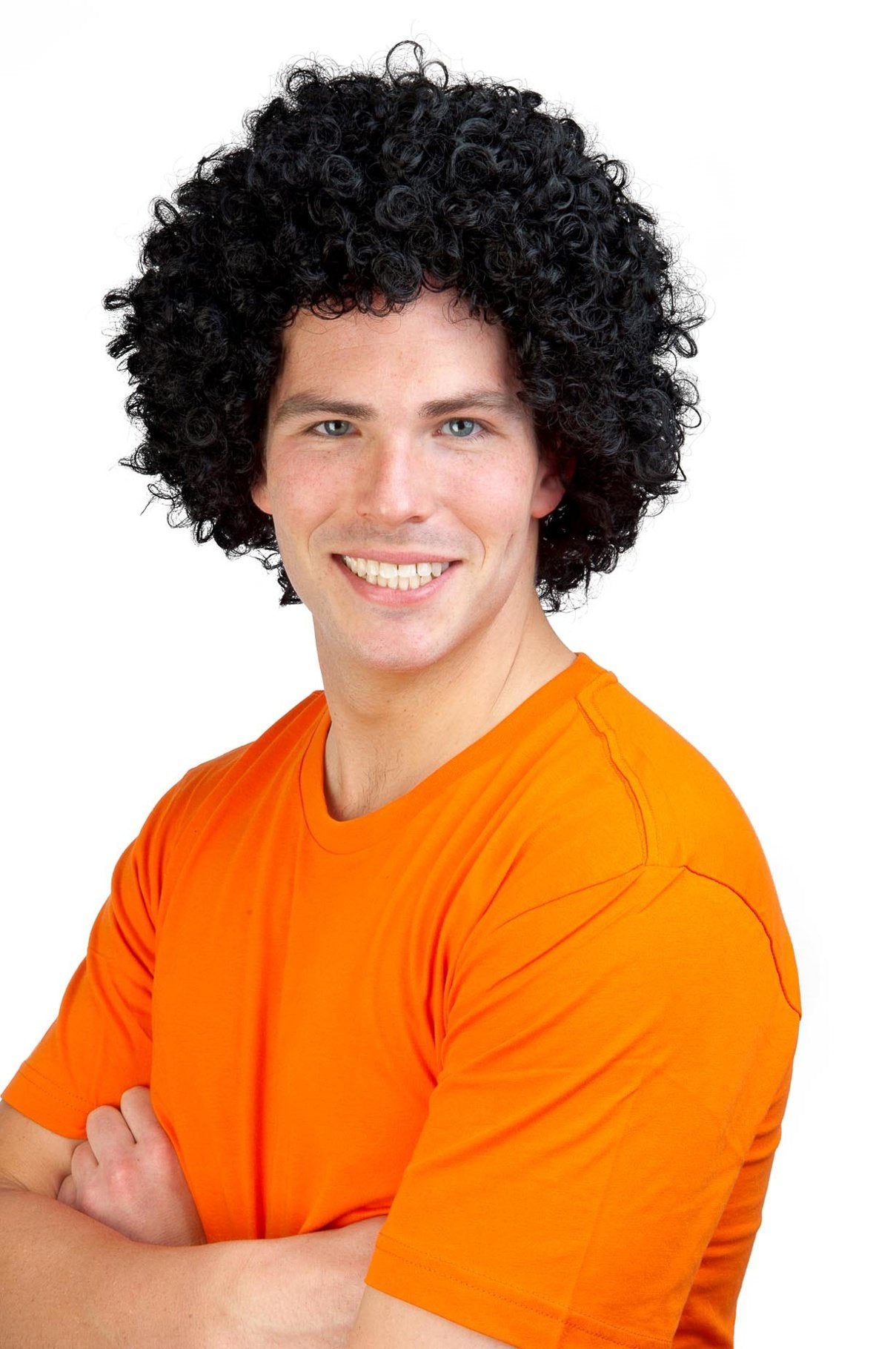 Wig Afro Hernando Black Disco 1970s Costume Accessory