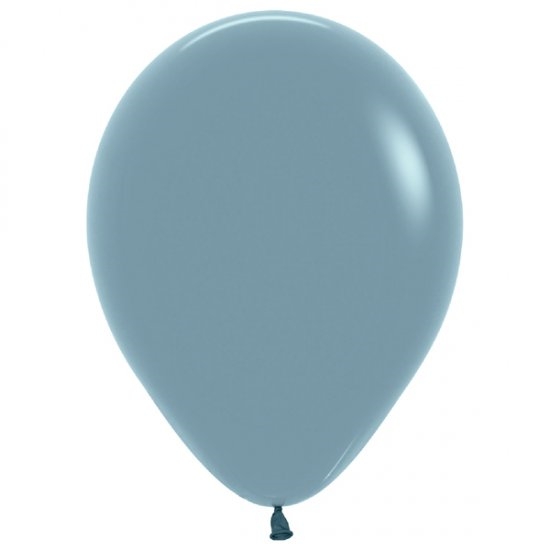 Latex Balloon 12cm Pastel Dusk Blue Pk 100